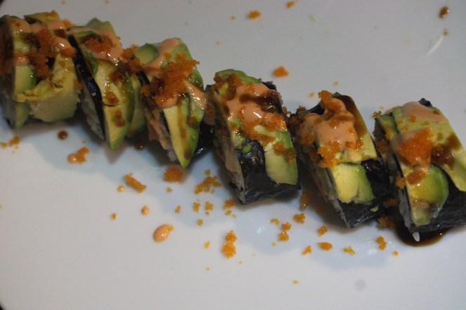 Shrimp Tempura and Teriyaki Salmon